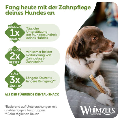 WHIMZEES Stix L Kaustangen Zahnpflege für grosse Hunde, 30 Stück