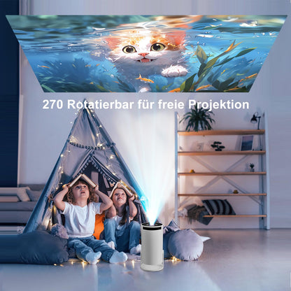 ZDSSY Mini Beamer HY300Pro+ 4K Android WiFi Bluetooth, Weiss