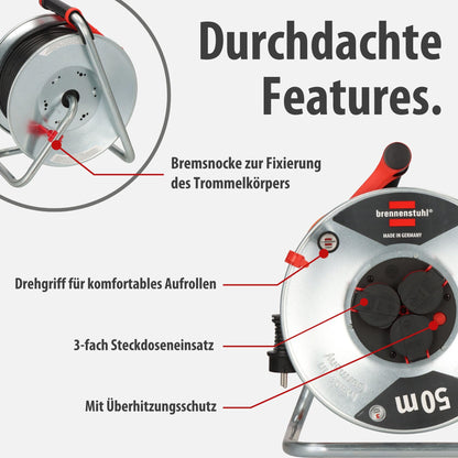 Brennenstuhl Garant S V2 Kabeltrommel IP44 50m Outdoor