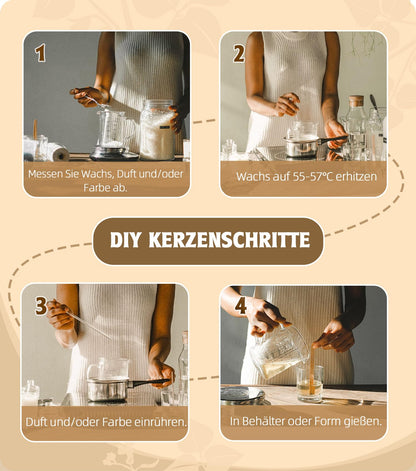 BOYUJK Sojawachs Flocken 5 kg, 100% natürliches Kerzenwachs