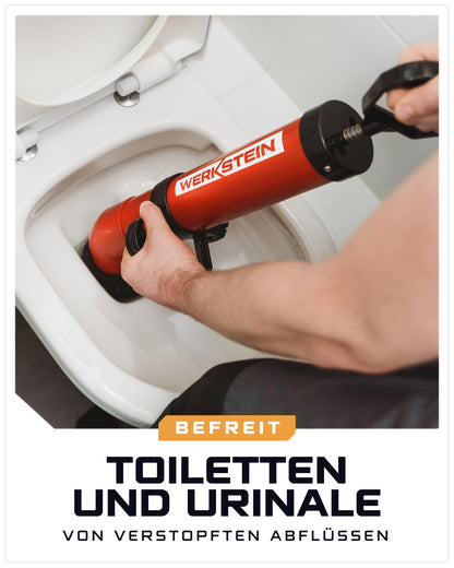 WERKSTEIN Rohrreinigungspumpe – Hochdruck Abflussreiniger