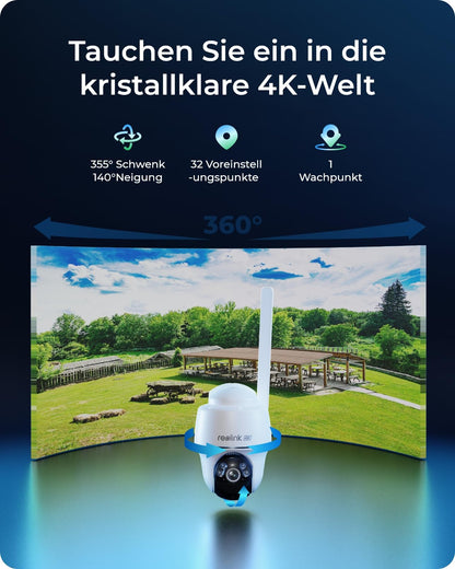 Reolink Go PT Ultra Solarkamera - 4K 3G/4G LTE PTZ