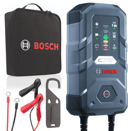 Bosch C70 Autobatterie-Ladegerät – 10A Erhaltungsladung 12V/24V