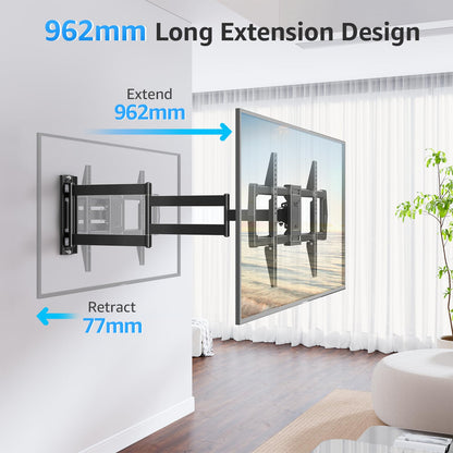 MOUNTUP TV Wandhalterung EU0047-L, 962 mm Langarm, 42–75 Zoll, 45 kg