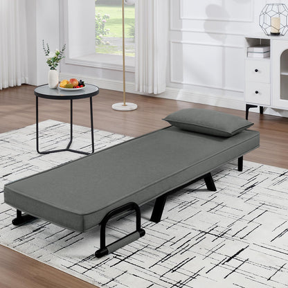 WOLTU Schlafsessel 3-in-1 mit Bettfunktion – Dunkelgrau