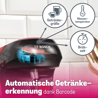 Bosch Tassimo Happy Friendly TAS103E Kapselmaschine rot/schwarz