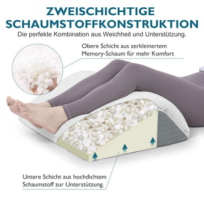TANYOO Venenkissen Beinkissen, Memory-Schaum-Keilkissen, 60 cm