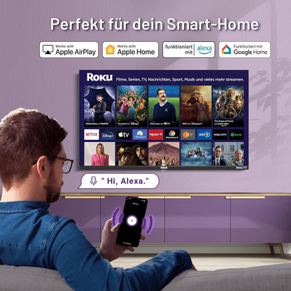 RCA RK24HF1 Smart TV Fernseher 24 Zoll - HD Ready Roku WiFi
