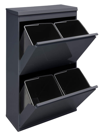 ARREGUI Top CR624-B Mülltrennsystem - 4x17L Anthrazit