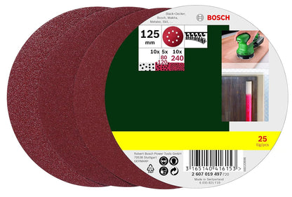 Bosch PEX 400 AE Exzenterschleifer + 25tlg. Schleifblatt-Set