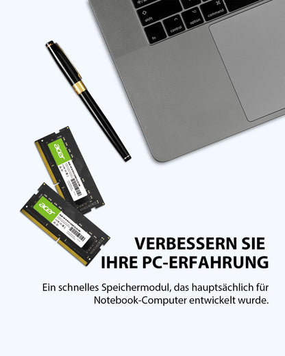 Acer SD100 8GB DDR4 SODIMM 3200MHz CL22 Arbeitsspeicher für Laptop
