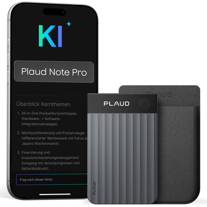 Plaud Note Pro KI-Diktiergerät mit Transkription und 50 h Aufnahme, ultraschlank, InstantView-Display