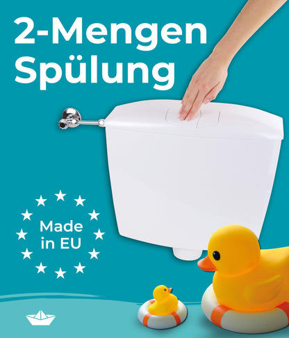 Calmwaters® Premium Aufputz WC Spülkasten - 2-Mengen