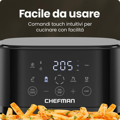 Chefman 3.8L Heissluftfritteuse Hi-Fry Digital - Schwarz