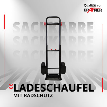 Grafner Sackkarre klappbar ausziehbar – 200kg Luftbereifung