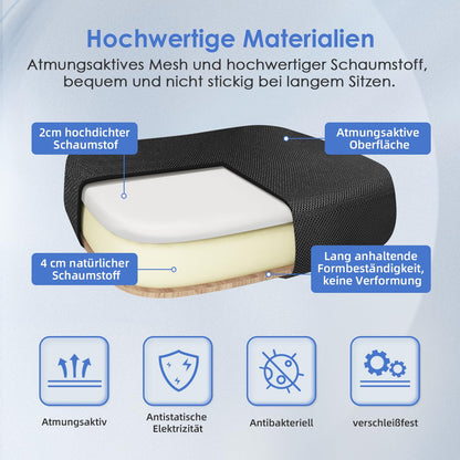 Hinonde Bürostuhl – Ergonomisch, Netzstoff, klappbare Armlehnen