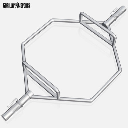 GORILLA SPORTS® Hexagon Trap Bar Olympia - 50 mm verchromt