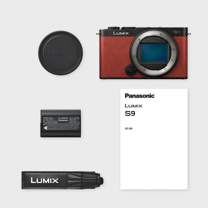Panasonic Lumix DC-S9E-R Spiegellose Vollformatkamera Rot