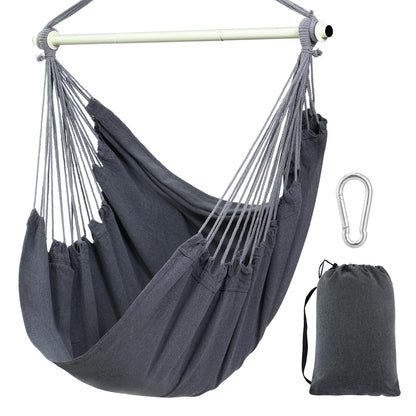Ohuhu Hängesessel Outdoor XL ohne Gestell bis 150 kg, Dunkelgrau
