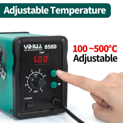 YIHUA 858D Heissluft-Lötstation 700 W für SMD-Löten und Entlöten