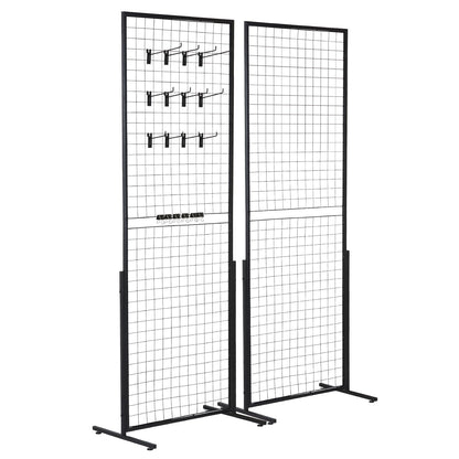 VEVOR Gitterwand Präsentationsregal 2er-Set, Drahtgitter-Display
