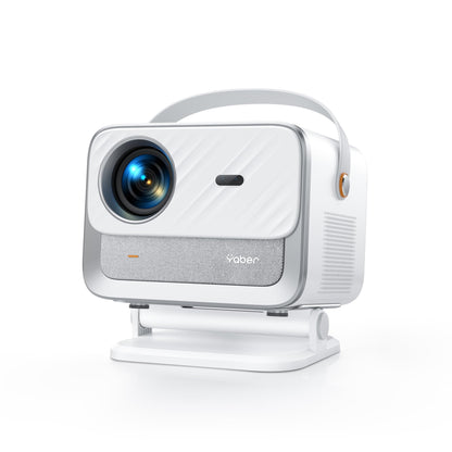 YABER V12 Beamer 4K Full HD – Netflix, Dolby, Autofokus. Schwarzer DLP-Beamer für Heimkino & Präsentationen.
