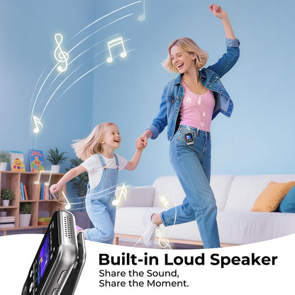 ODEJOI X90 MP3-Player Bluetooth 5.3, 64 GB, Touchscreen & Lautsprecher