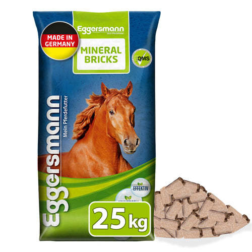 Eggersmann Mein Pferdefutter Mineral Bricks Mineralfutter 25 kg, Brocken in praktischer Leckerli-Form