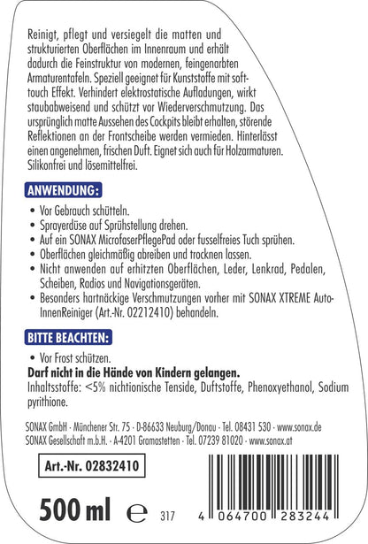 SONAX Innenraum- & Scheiben Reinigungs- & Pflegeset - 11-teilig mit Tasche