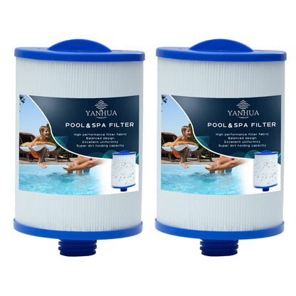 YANHUA Spa Filterkartusche PWW50 Ersatzfilter für Whirlpool, 2 Stück – gefaltetes Polyester-Filtergewebe mit Griff