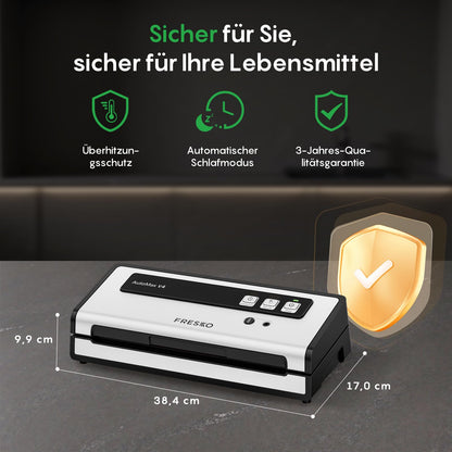 FRESKO Automax V4 Vakuumiergerät – Automatisch & Doppelte Heisssiegelung