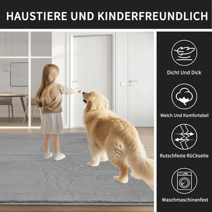 Sour Lemon Weicher Teppich Kaninchenfell – 160x230cm