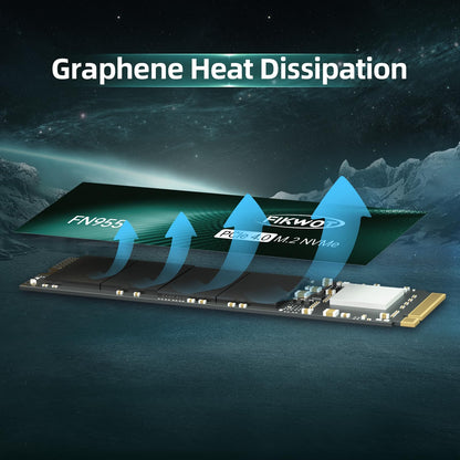 Fikwot FN955 M.2 PCIe Gen4 SSD - 2TB mit Graphene Kühler
