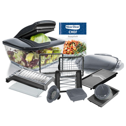 Nicer Dicer Chef Gemüseschneider 15-teilig – Küchenhelfer Set