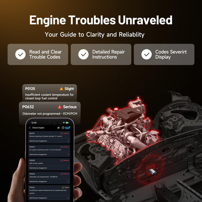 TOPDON CarPal-B OBD2 Diagnosegerät Bluetooth für iOS und Android