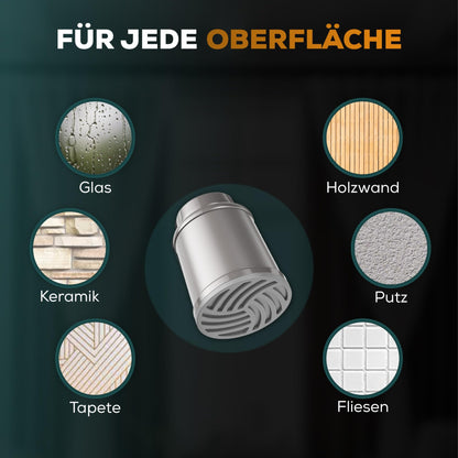 MEISENBERG Teleskopstange ohne Bohren, 270–320 cm, Grau, Ø 32 mm