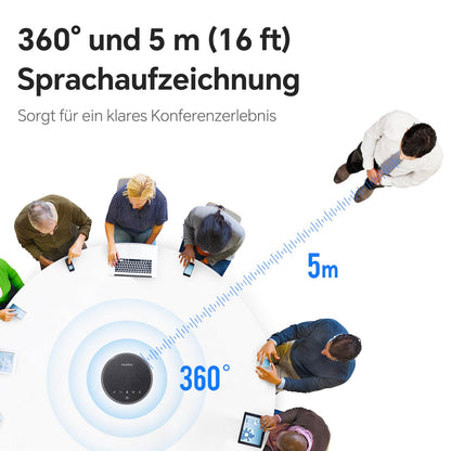 N newline Konferenzlautsprecher mit Mikrofon, Bluetooth und USB-C