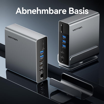 VENTION USB C Docking Station 16-IN-1 - 3 Monitore