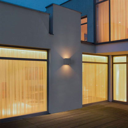 K-Bright LED Aussenwandleuchte 4er Set – Anthrazit, Warmweiss