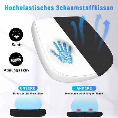 naspaluro Ergonomischer Bürostuhl – Netzbespannung, Schwarz