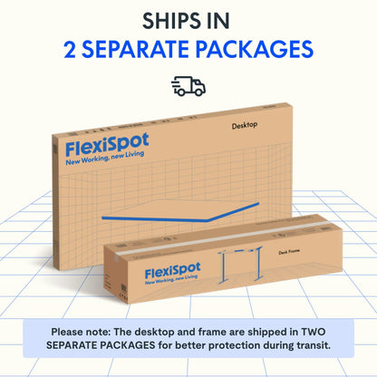 FLEXISPOT Höhenverstellbarer Schreibtisch 140x80cm – Einteilig, Weiss