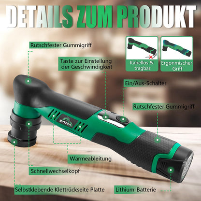BATOCA S5 Mini Akku Poliermaschine Set - Rotations & Exzenter