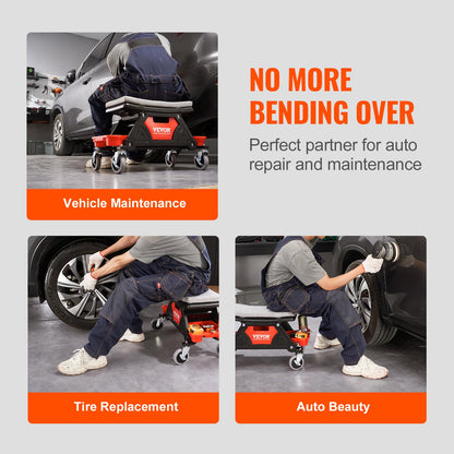 VEVOR Rollhocker Werkstatt – Mobil mit Aufbewahrungsbox