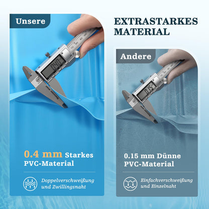 UIRWAY Poolkissen Winter XXL Rund 4m – Für Poolüberwinterung