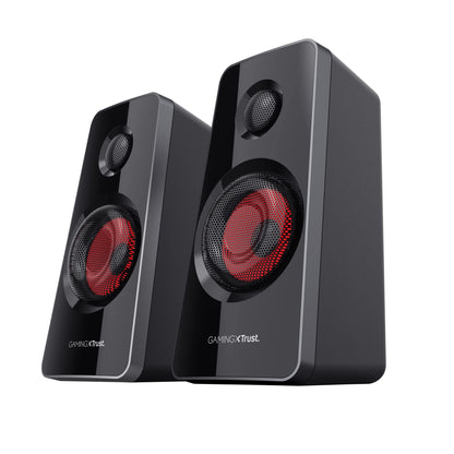 Trust Gaming GXT 38 2.1 Gaming Lautsprechersystem - Schwarz/Rot