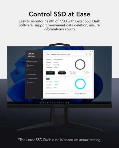 Lexar NM610PRO M.2 NVMe SSD intern - 1TB PCIe Gen3x4