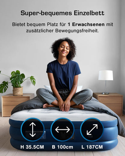 Active Era Premium Luftbett 1P – Selbstaufblasend mit Pumpe/Kissen