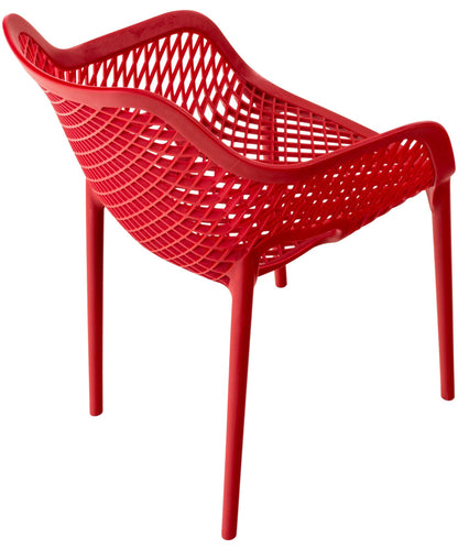 CLP Stuhl Air XL - Stapelbarer Terrassenstuhl Garten Rot