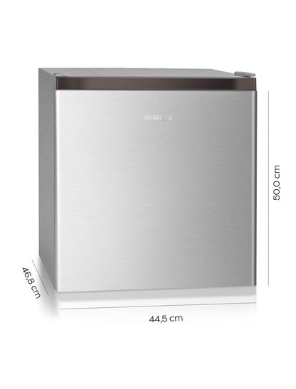 HEINRICHS Getränkekühlschrank 45L mit Kühlfach, leise - Silber