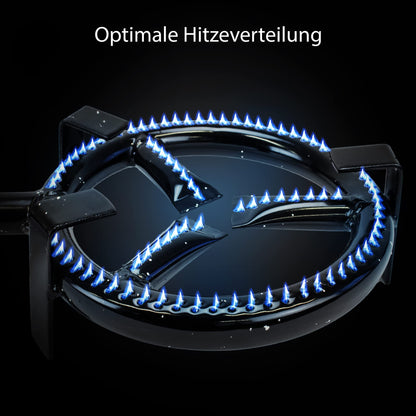 Eversmoke Gasringbrenner Maxi 5500W – inkl. Druckminderer & Schlauch